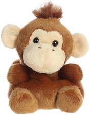 Aurora Palm Pals Boomer Monkey Stuffed Animal   Pocket-Sized Polyester Plush...