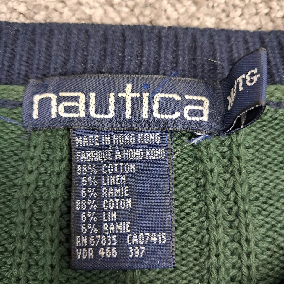 Nautica Men's Sweater Color Block Multicolor X-Large - Image 3 of 4
