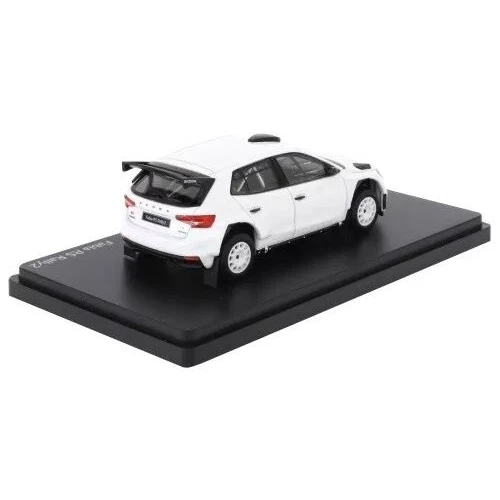 SKODA FABIA IV RS RALLY 2 BASE 2022 WHITE 607EG 1:43 Abrex Auto Rally Modellino - Immagine 2 di 3