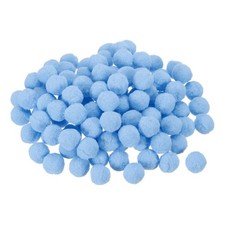 Pom Felt Balls Fabric 1cm 10mm Sky Blue for Crafts Project DIY 100 Pcs