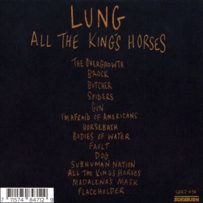 CD 「All the King's Horses」 LUNG - ALL THE KING'S HORSES