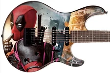 Guitar Skin Axe Wrap Re-skin Electric Bass Body Reface DIY Deadpool Finger 1651