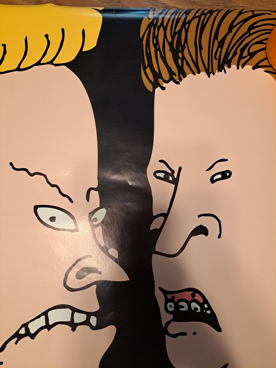 Vintage 1993 MTV Poster Beavis Butthead MTV OSP Publishing