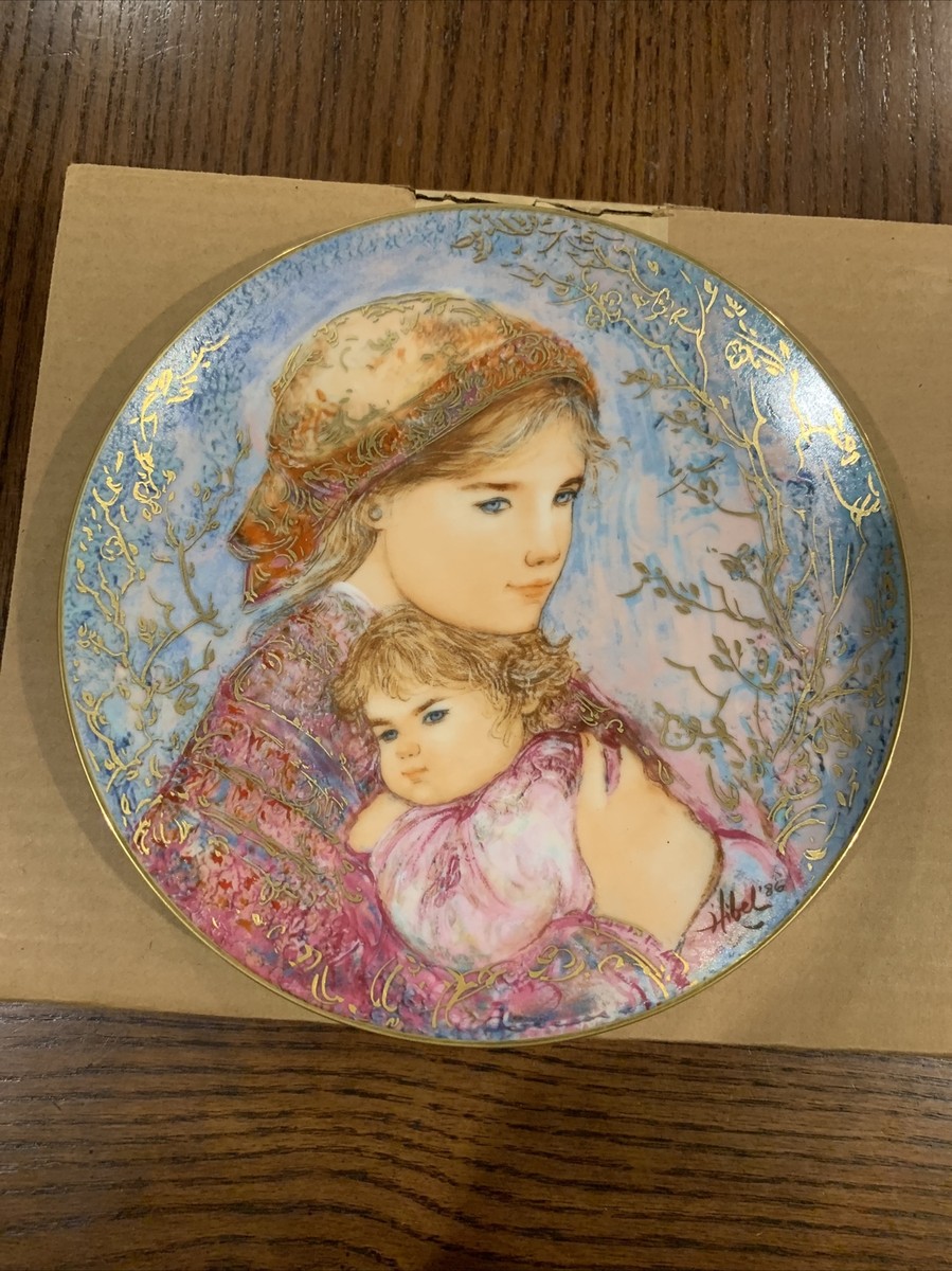 The Edna Hibel Mother's Day Plate for 1986, “Emily and Jennifer
