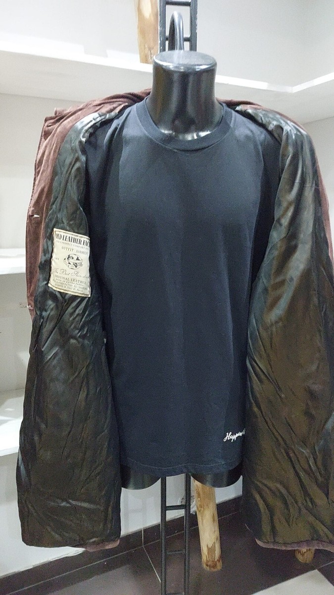 Old Leather Factory Jacket In Leather Brown Size 48 PGC138LZ Old Leather Factory Jacket In Leather Brown Size 48 PGC138LZ