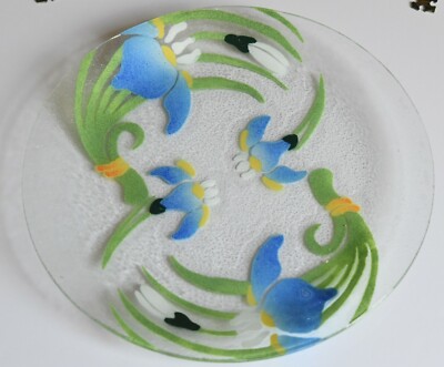 SYDENSTRICKER art Glass PLATE LARGE 12