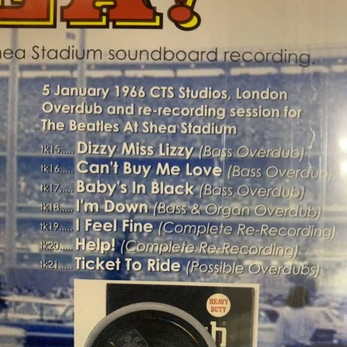 THE BEATLES/SHEA! La tavola audio completa non adulterata Shea Stadium (CD) - Foto 4 di 7