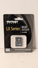 PATRIOT MEMORY 8GB SDHC LX Series Class 10 Secure Digital High Capacity