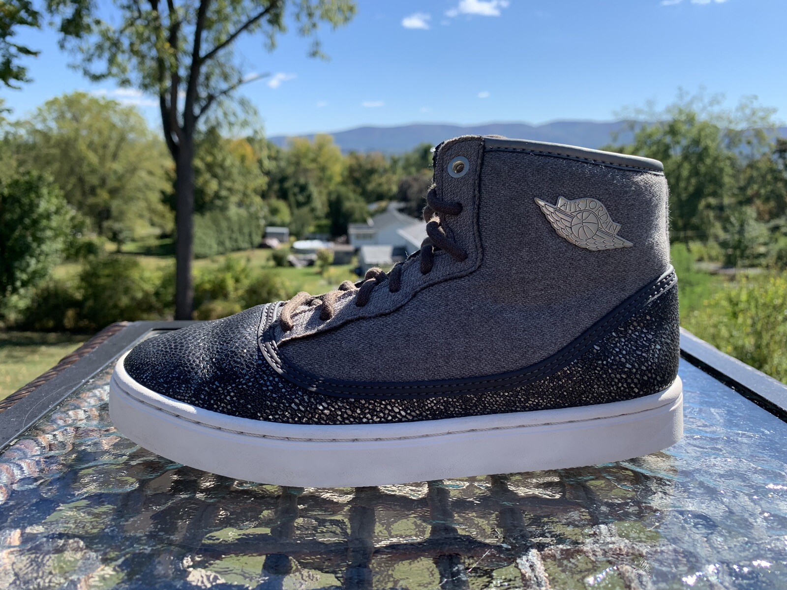 NIKE AIR JORDAN JASMINE PRM GREY/BLACK 807711205 SZ 3.5Y eBay