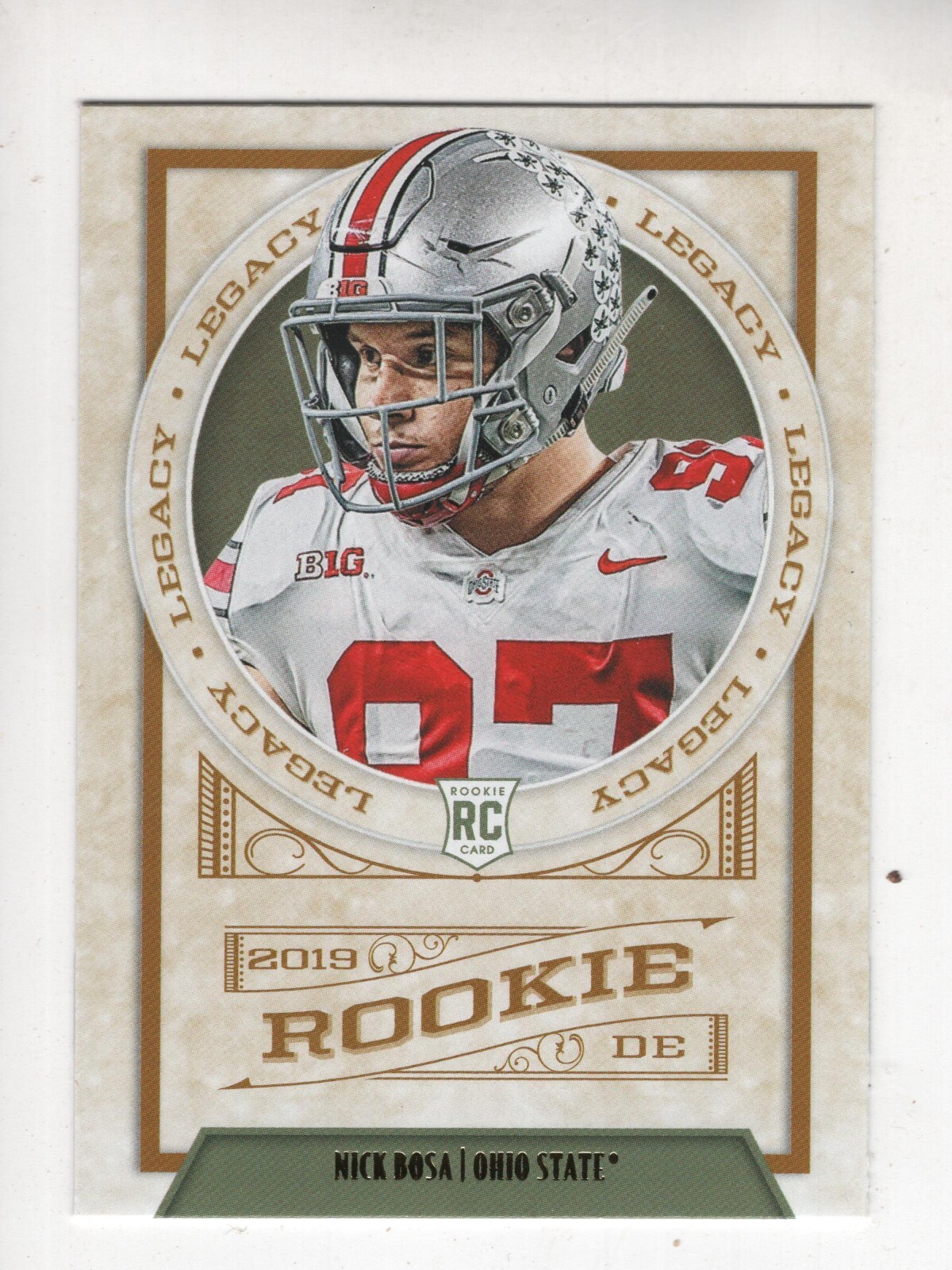 2019 Panini Legacy NICK BOSA #188 Roookie (RC) Ohio State Buckeyes