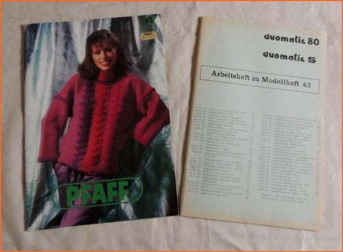 Pfaff Arbeitsheft+ Modellheft geeignet für Pfaff & Passap strickmaschine (10S24) - Picture 18 of 34
