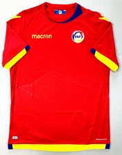 Macron ANDORRA 2018/19 L Home Football Shirt Soccer Jersey FAF Camiseta Top Kit
