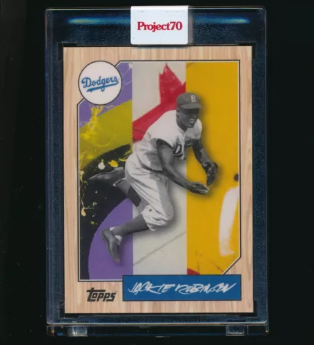 2021 Topps Project 70 Card #42 Jackie Robinson by FUTURA 1987 w/Box PR:4160