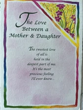 New Blue Mountain Arts Card THE LOVE BETWEEN MOTHER AND DAUGHTER 