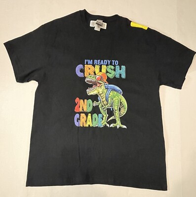I m Ready to Crush 2nd Grade, Black, Child Large, #181