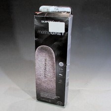 Superfeet Outdoor Sport, Merino Wool Insoles Grey, B: Junior 2.5-4 USW 4.5-6 