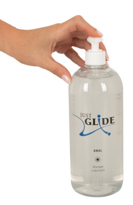 JUST GLIDE Intim Gleitmittel Anal Gel Wasserbasis Spender 1000 ml 1 Lt