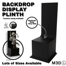 Backdrop Display Plinth - Miniature Scale Figure, 40k,Warhammer,Model, Felt Base