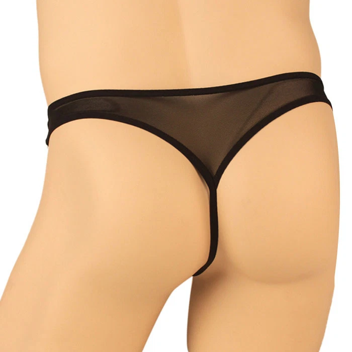 STRING M L TRANSPARENT SEXY HOMME THONG EROTIQUE UNDERWEAR MAN MEN UOMO MANN - Bild 4 von 4