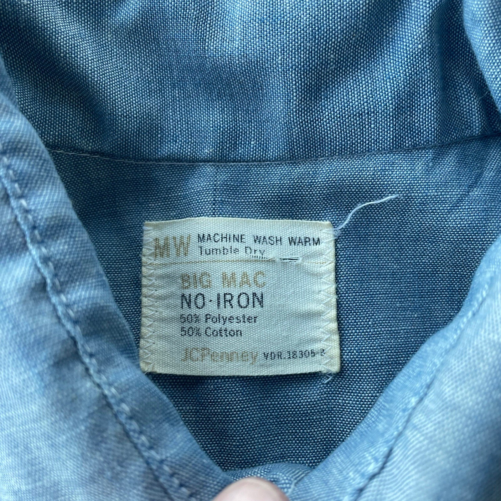 70's Love Hand Painted Chambray Shirt by Big Mac