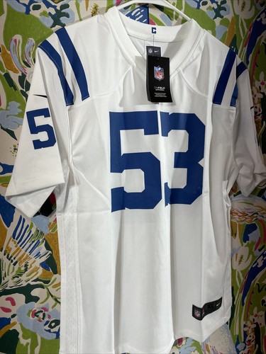 Nike Indianapolis Colts Darius Leonard YOUTH XL Size NFL White Game Jersey NWT - Picture 5 of 6