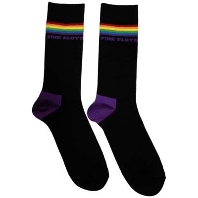 Pink Floyd Wide Stripes Socks Black New