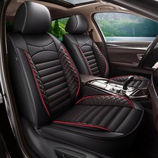 Car Seat Covers Faux Leather Waterproof Set 5 Seats For Jeep Liberty 2002-2012