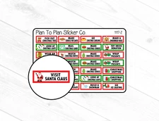 2617~~Christmas Bucket List Planner Stickers.