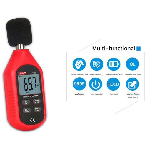 Digital Sound Level Meter Noise Measuring Decibel Tester 30-130dB U3Y5 - Picture 2 of 12
