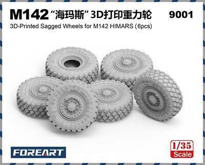 FOREART 9001 1/35 3D-Printed Sagged Wheels for M142 HIMARS