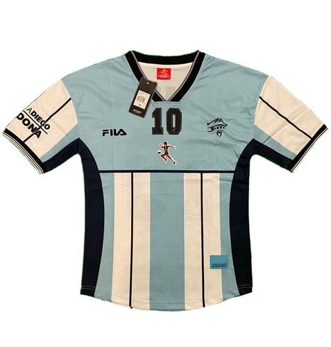 Diego Maradona #10 Soccer Jersey Fila Farewell Homenajea M,L - Picture 2 of 10