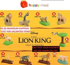 2019 McDonalds Disney THE LION KING Happy Meal Toys PRICES SLASHED 1.50 TOYS