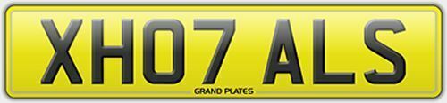 REGISTRATION ALAN NUMBER PLATE XH07 ALS HOT ALISON ALLI ALLIE ALLY REG ALI ALEX - Picture 1 of 3