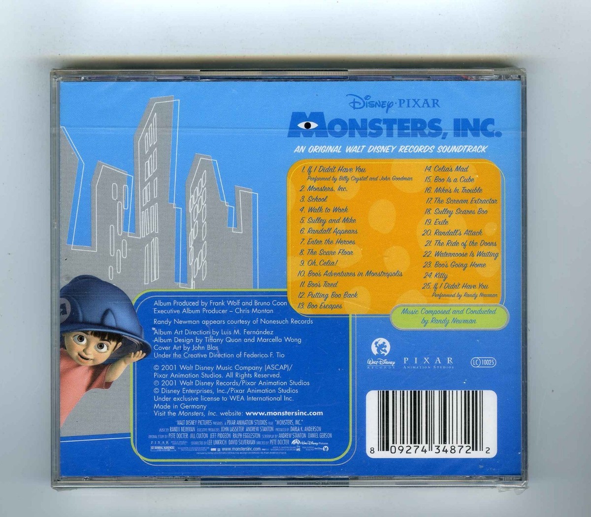 CD (SEALED) OST MONSTERS INC RANDY NEWMAN (DISNEY) | eBay