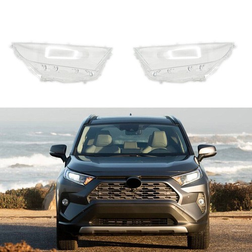 For Toyota RAV4 Car A Pair of Transparent Headlight Lens Shells 2019 ...