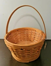 HDL Harry & David Floral Plant Wooden Basket with Moveable Handle & Insert (NEW)