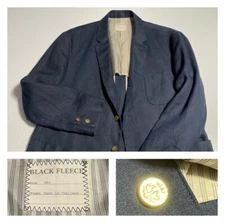 Brooks Brothers Black Fleece Thom Browne 3-roll-2 Navy Linen Blazer BB4 (44S)*
