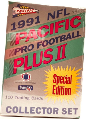 VINTAGE, 91 PACIFIC NFL PRO FOOTBALL PLUS II SET, SPECIAL EDITION, NEW OLD STOCK