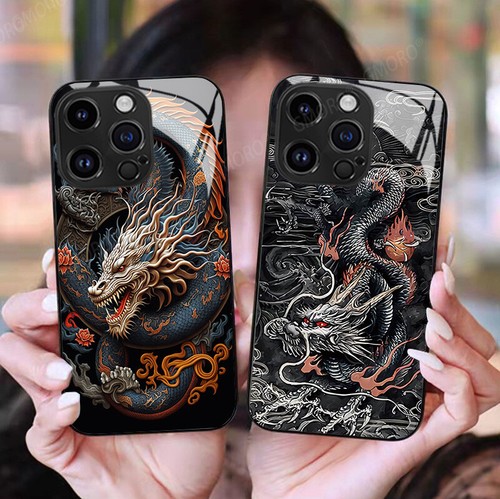 NEW! Chinese Dragon Phone Case New Year Glass Cover for Iphone12/13/15/14 - Picture 3 of 27