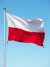 POLAND 5X3 NATIONAL FLAG Warsaw Krakow Gdansk POLISH