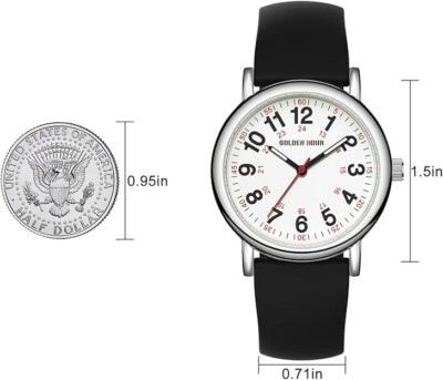 GOLDEN HOUR Waterproof Nurse Watch for Medical Professionals  display picture 3
