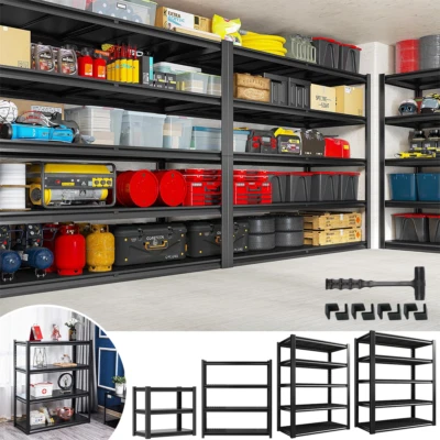LONENESSL Height Adjust Garage Shelves Shelving Racking Boltless Heavy Duty Storage Shelf