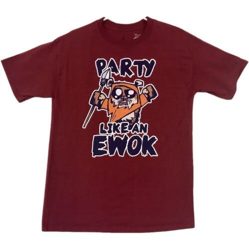 Disney Disneyland Star Wars Ewok Youth XL T Shirt Party Like An Ewok Red