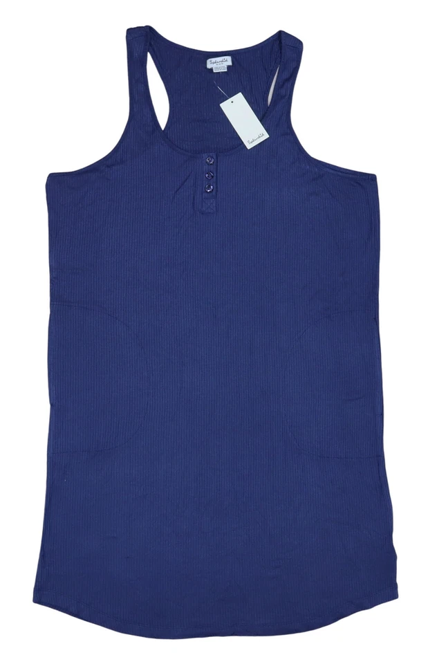 Espléndido Camisón sin mangas tejido acanalado espalda deportiva para mujer Prendas para dormir Nuevo con etiquetas Foto 2 de 4