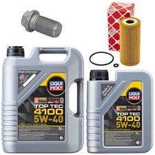 Motoröl Filter Set 5W-40 LIQUI MOLY 6 Liter + Schraube für Mercedes A-Klasse Motoröl Filter Set 5W-40 LIQUI MOLY 6 Liter + Schraube für Mercedes A-Klasse