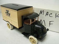 ERTL1:38 REPLICA MACK BULLDOG,1926 DELIVERY, BANK, MF MASSEY FERG,EXCCOND,W/BOX