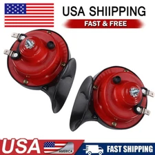 12V 300DB Super Loud Train Waterproof Horn 2pcs for Motorcycle Truck