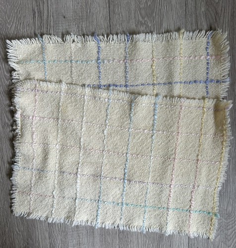 VTG Irish Wool Placemats Set of 2 Weave O'The Irish Farmhouse Country Cottage