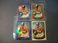 JOSH HART 4 card lot 2013 Bowman Chrome Mini Purple, Black, Orange, Base Orioles
