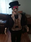 Gemmy Halloween Animatronic Life Size Dancing Tuxedo Skeleton Glitter 2004-2005 — photo 3